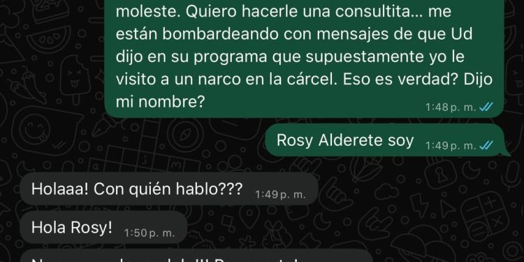 ¡Así Rosy Alderete desmintió que visita a un narco en la cárcel!
