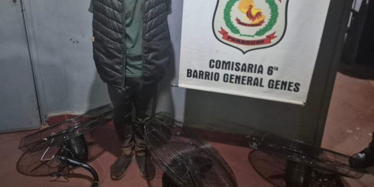 ¡Dejó sin ventiladores a una comerciante!