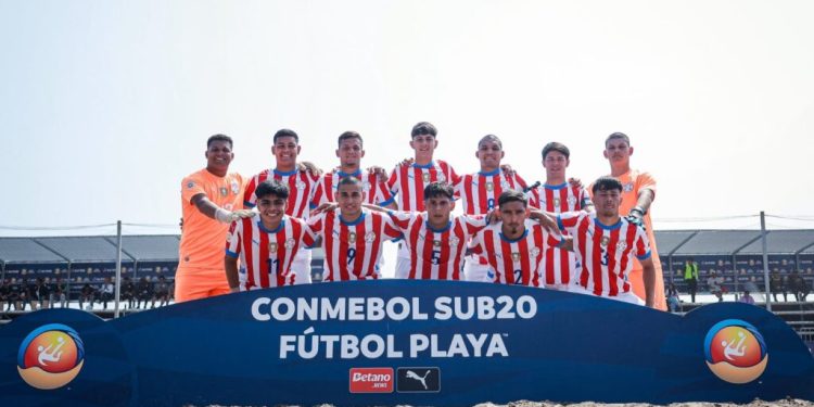 Los Pynandi golearon a Colombia y van por la Copa América de Fútbol Playa