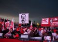 Una marea colorada acompañó el lanzamiento de campaña de Camilo Pérez