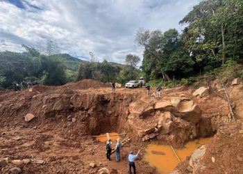 Comitiva encontró una excavación de buscadores de oro en reserva del Ybytyruzu