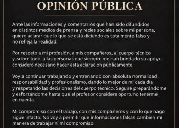 Derlis salió al paso de todo lo que se está diciendo de él