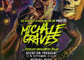 El exvocalista de Misfits, Michale Graves, ¡vuelve a Paraguay este 20 de septiembre!