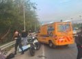 Chocó y mató a un motoca
