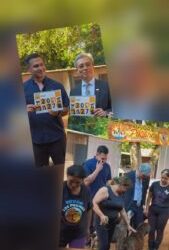 Apoyo a policía rescatista: diplomático taiwanés conoció el trabajo en Los Pikilines
